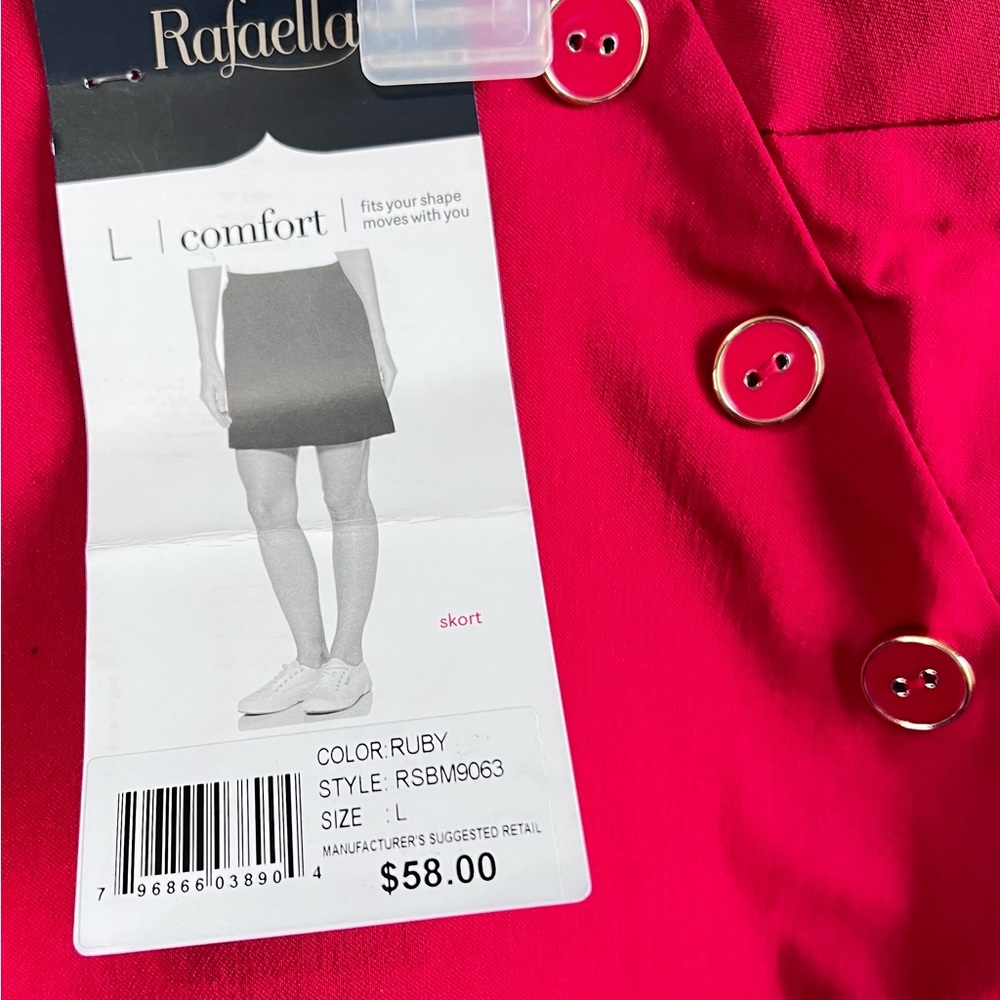 New Red rafaella skort - Picture 6 of 6